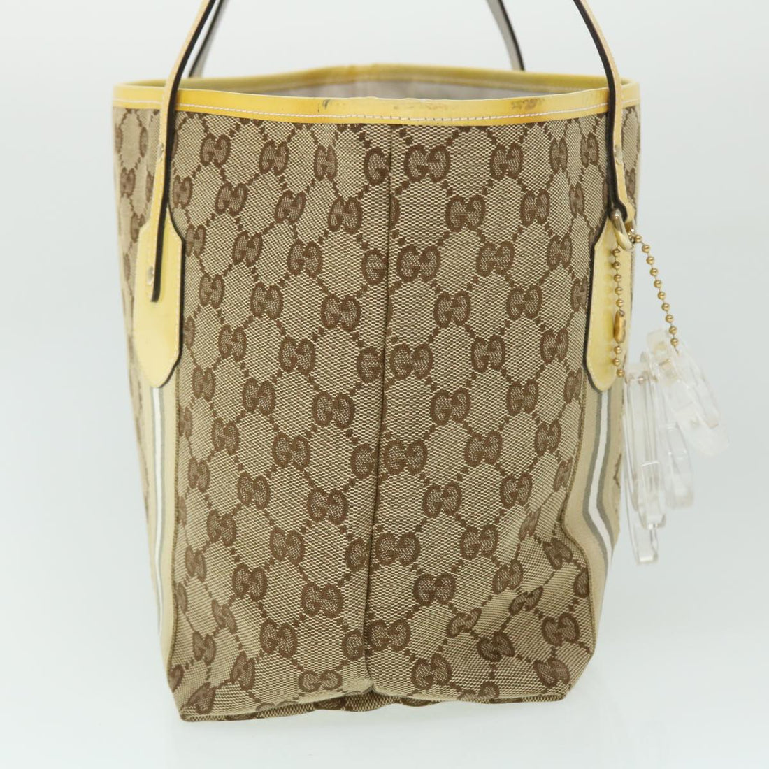 GUCCI GG Canvas Sherry Line Tote Bag Beige Gray white 211971 ep1611