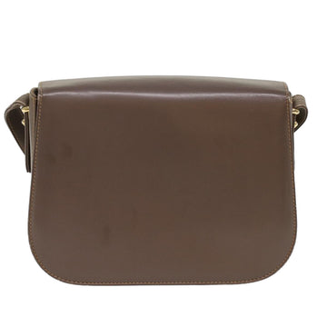 GUCCI Shoulder Bag Leather Gray ep1666
