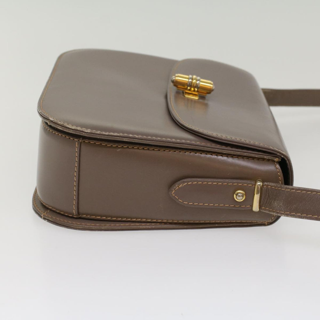 GUCCI Shoulder Bag Leather Gray ep1666