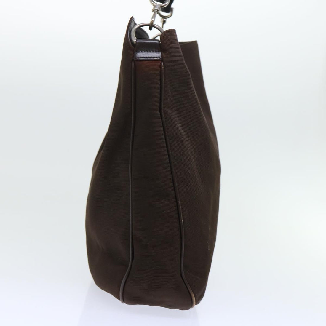 GUCCI Bamboo Shoulder Bag Nylon Brown 001 1577 1781 ep1693