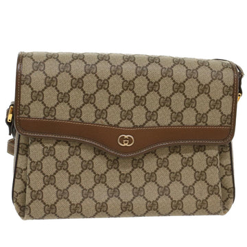 GUCCI GG Canvas Shoulder Bag PVC Leather Beige 001 113 6165 ep1762