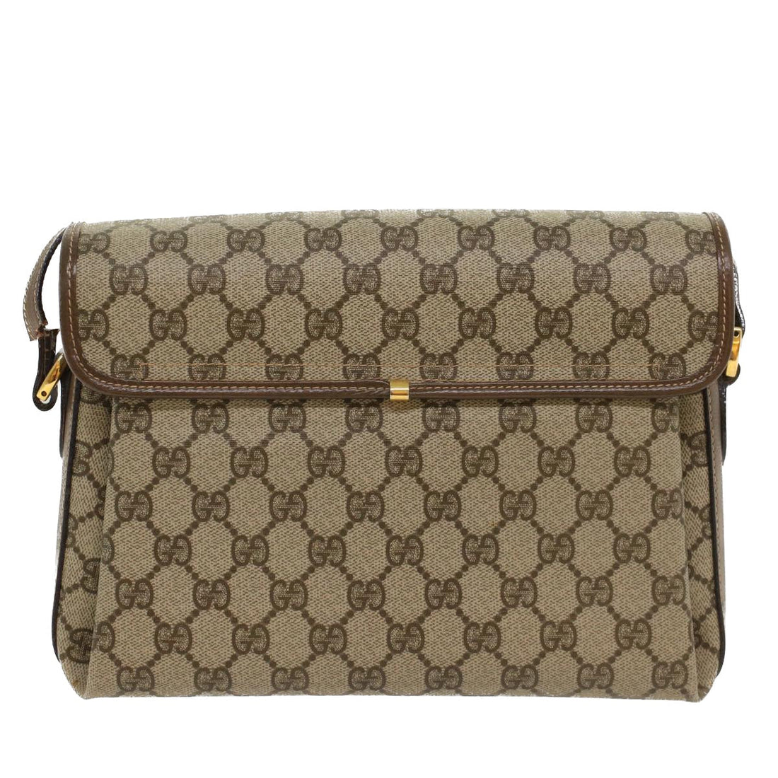 GUCCI GG Canvas Shoulder Bag PVC Leather Beige 001 113 6165 ep1762
