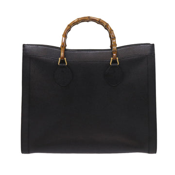 GUCCI Bamboo Hand Bag Leather Black 002 1186 0259 ep1809
