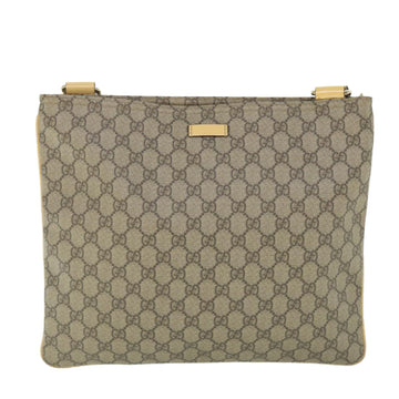 GUCCI GG Canvas Shoulder Bag PVC Leather Beige 201446 ep1824