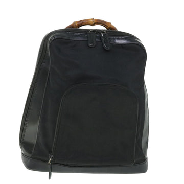 GUCCI Bamboo Backpack Nylon Canvas Black 003 2058 0059 5 ep1833