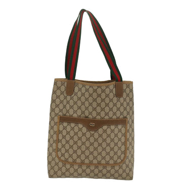 GUCCI GG Canvas Web Sherry Line Tote Bag Beige Green Red 39 02 003 ep1854