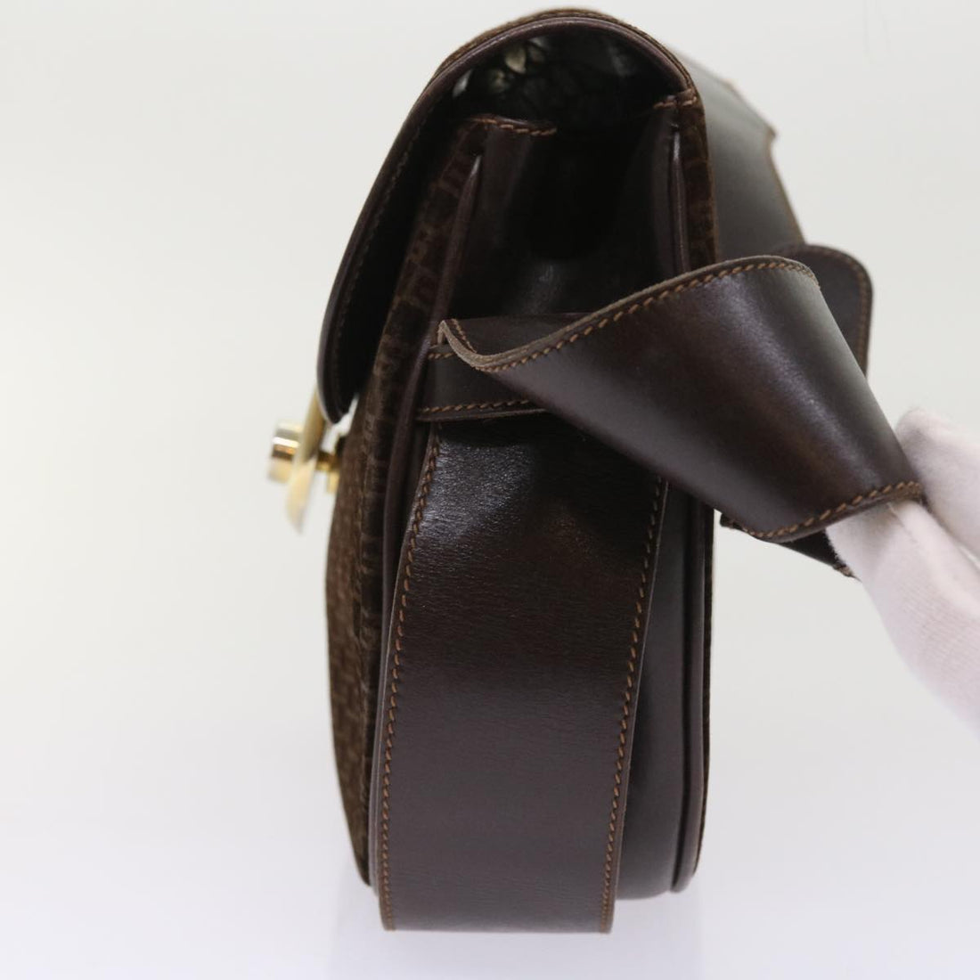 GUCCI Shoulder Bag Suede Brown ep1864