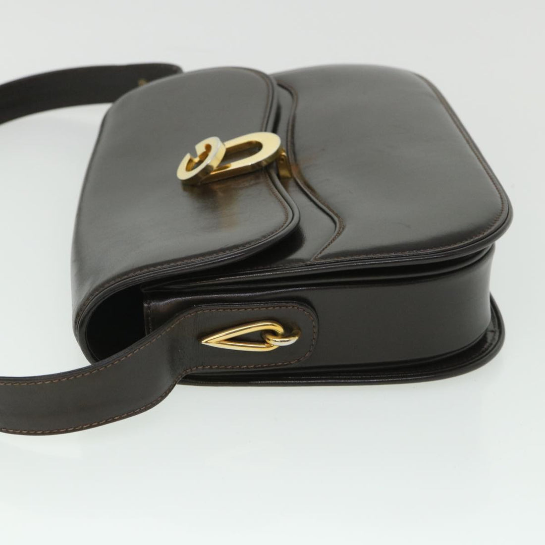 GUCCI Shoulder Bag Leather Brown ep1904