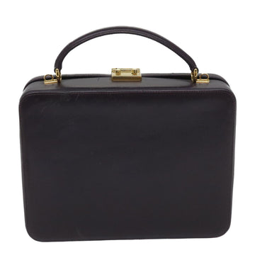 GUCCI Hand Bag Leather 2way Purple ep1948