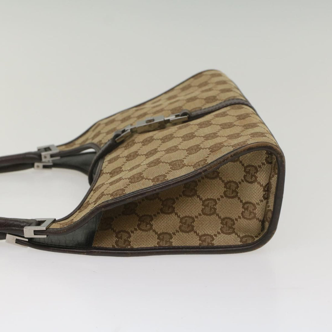 GUCCI Jackie GG Canvas Shoulder Bag Beige 01721 ep1958