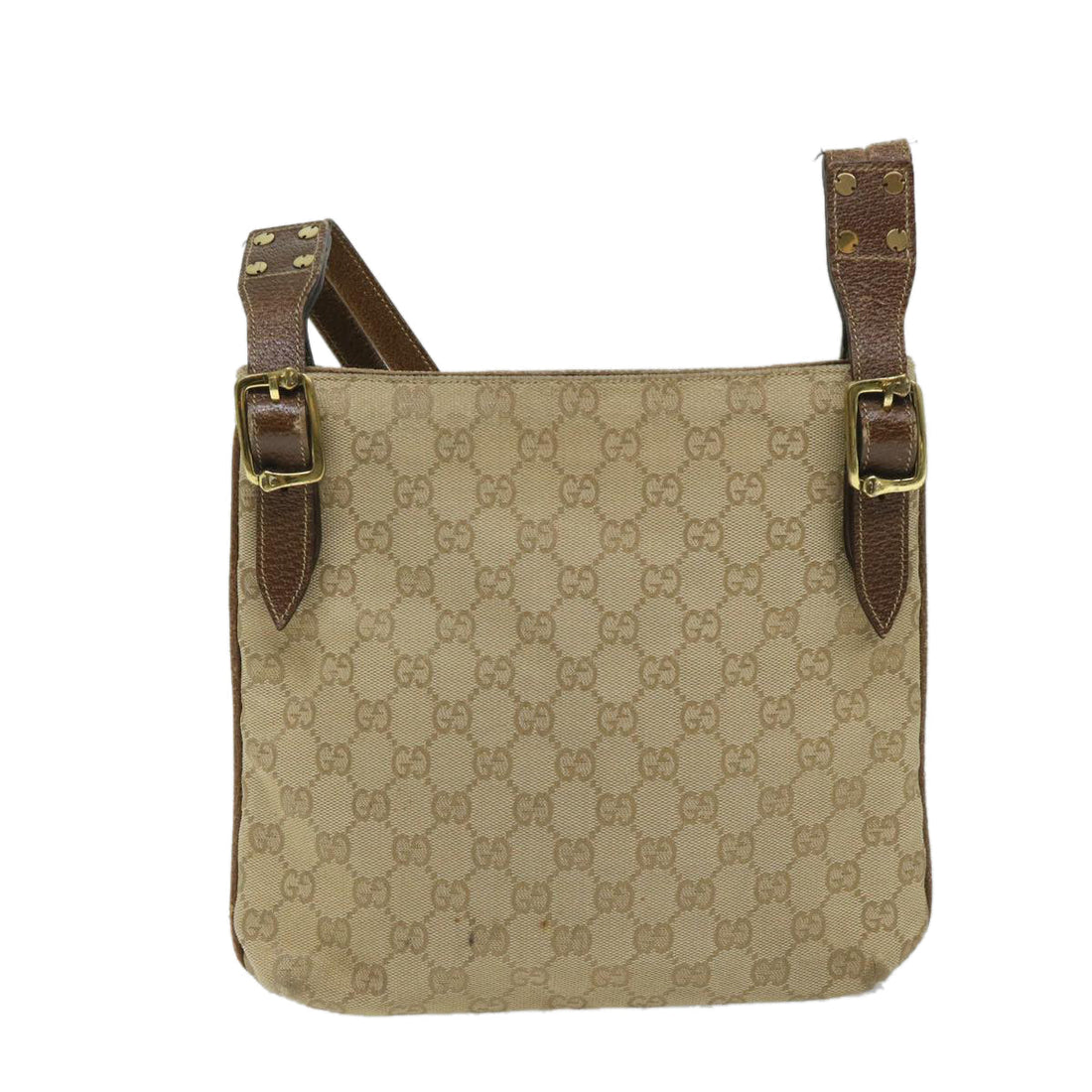 GUCCI GG Canvas Shoulder Bag Beige 115514 ep2073