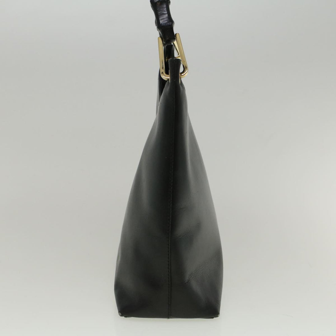 GUCCI Bamboo Shoulder Bag Leather Black 001 3007 3754 ep2141