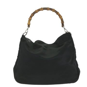 GUCCI Bamboo Hand Bag Canvas Black 001 2404 1577 0 ep2198