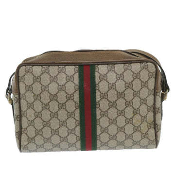 GUCCI GG Supreme Web Sherry Line Shoulder Bag Beige Red 001 4071 5 ep2202