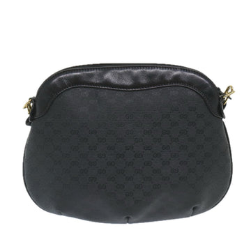 GUCCI Micro GG Supreme Shoulder Bag PVC Leather Black 007 49 0819 ep2229