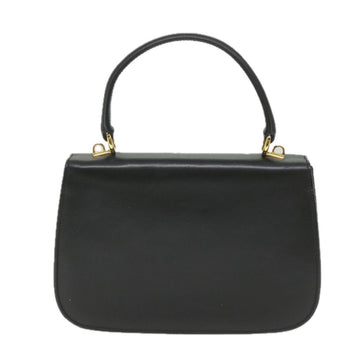 GUCCI Bamboo Hand Bag Leather Black 000 406 ep2265