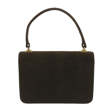 GUCCI Hand Bag Suede Brown ep2314