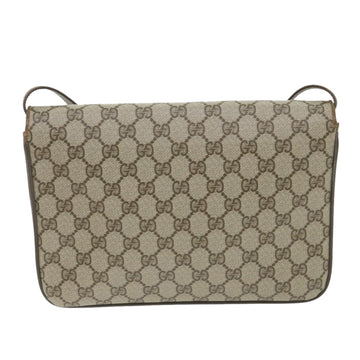 GUCCI GG Supreme Shoulder Bag PVC Leather Beige ep2315