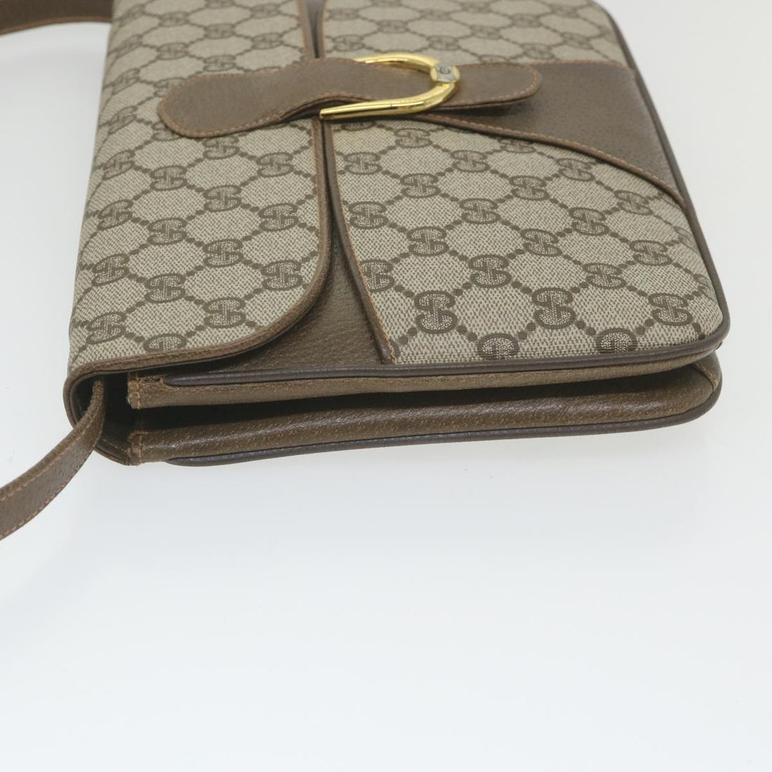 GUCCI GG Supreme Shoulder Bag PVC Leather Beige ep2315