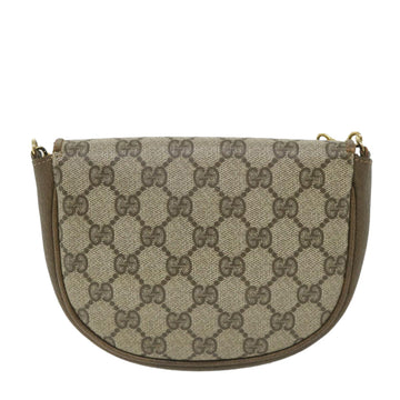 GUCCI GG Supreme Shoulder Bag PVC Leather Beige ep2332