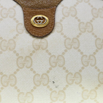 GUCCI GG Supreme Shoulder Bag PVC Leather White 116 02 089 ep2521