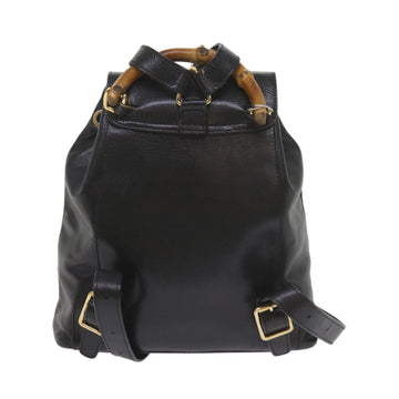 GUCCI Bamboo Backpack Leather Black 003 1956 0030 ep2532
