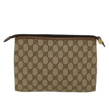 GUCCI GG Canvas Clutch Bag PVC Leather Beige 014•115•6088 4021 ep901