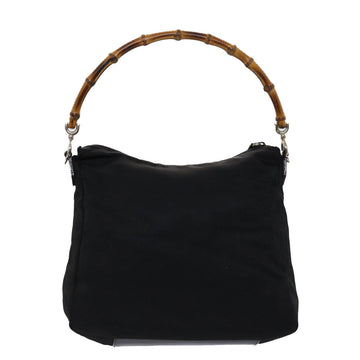 GUCCI Bamboo Shoulder Bag Nylon Black 000•2032•0509 ep970