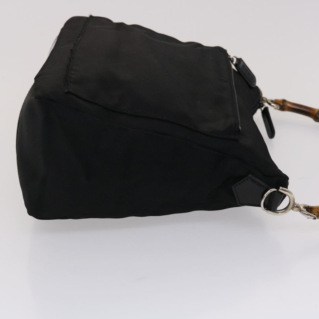 GUCCI Bamboo Shoulder Bag Nylon Black 000•2032•0509 ep970