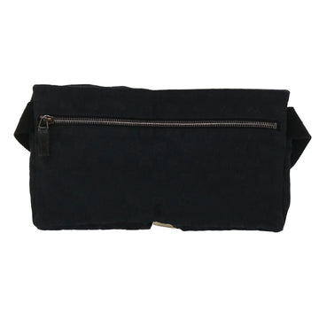 GUCCI GG Canvas Waist bag Leather Black 28566 ep995