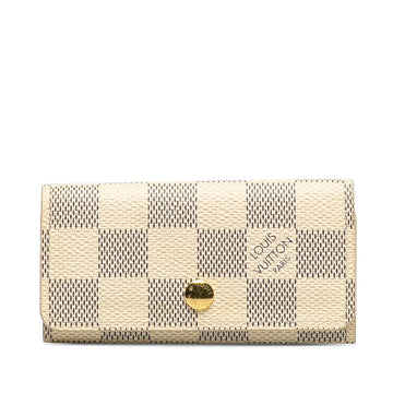 LOUIS VUITTON Key Holder in Damier Azur N60386 White