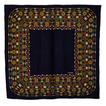 CHANEL CHANEL SCHARF Silk Naive Gold Multicolor
