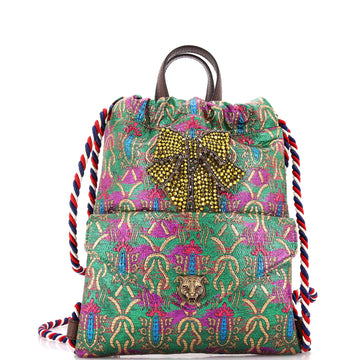Drawstring Backpack Brocade Small