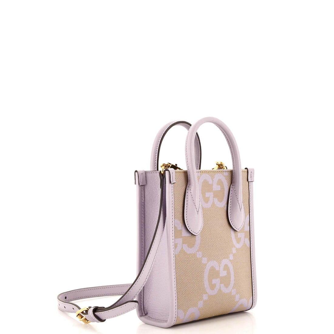 Vertical Tote Jumbo GG Canvas Mini