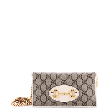 Horsebit 1955 Chain Wallet GG Coated Canvas
