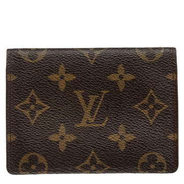 Louis Vuitton Monogram Porte 2 Jaeger Le Coultre Vertical Passcase M60533 Brown PVC Leather  Louis Vuitton