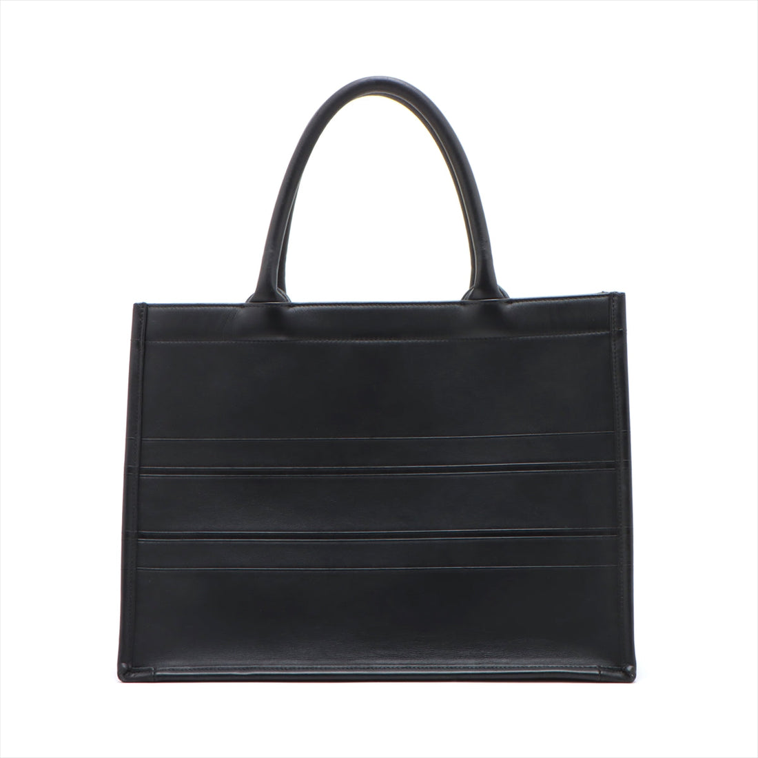 Christian Dior Book Tote Medium Leather  Bag Black