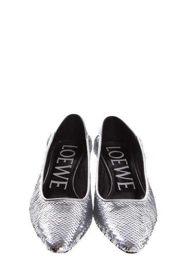 Loewe Silver Heels SZ 38 NWT