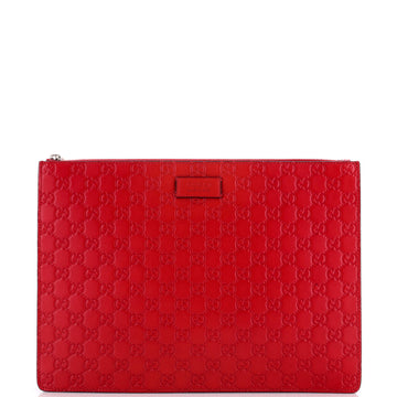 Zip Messenger Bag Guccissima Leather Large