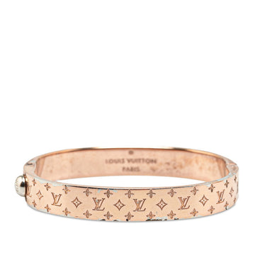 Louis Vuitton NanoGram Bangle Bracelet S Size M00253 Pink G Plated  Louis Vuitton