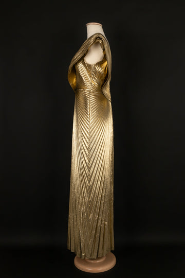 Robe dorée Azzaro