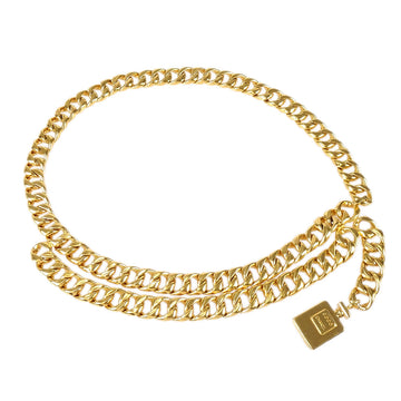 Chanel Perfume Gold Chain Belt Small Good