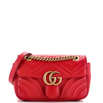 GG Marmont Flap Bag Matelasse Leather Mini
