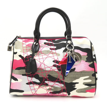 Dior Dior Boston Bag Boston Bag Linen  Multicolor/Black Box