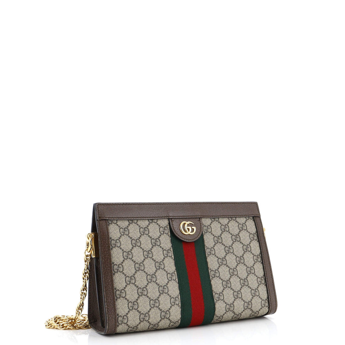 Ophidia Chain Shoulder Bag GG Coated Canvas Small