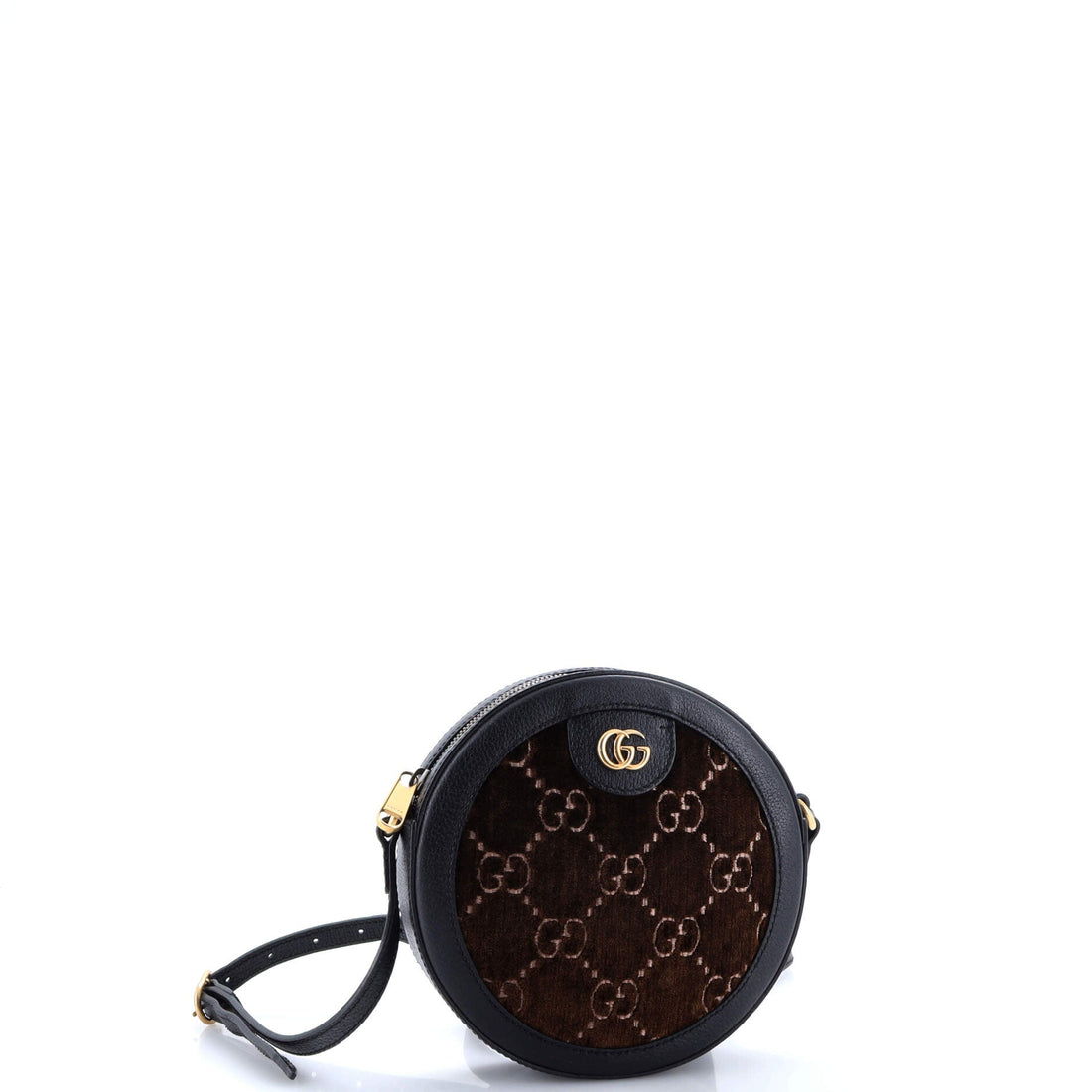 Ophidia Round Shoulder Bag GG Velvet Mini