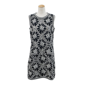Chanel One Earrings Dress Black White P63041 Size 38 M 9 Wedding Dress Wedding Wedding Wedding