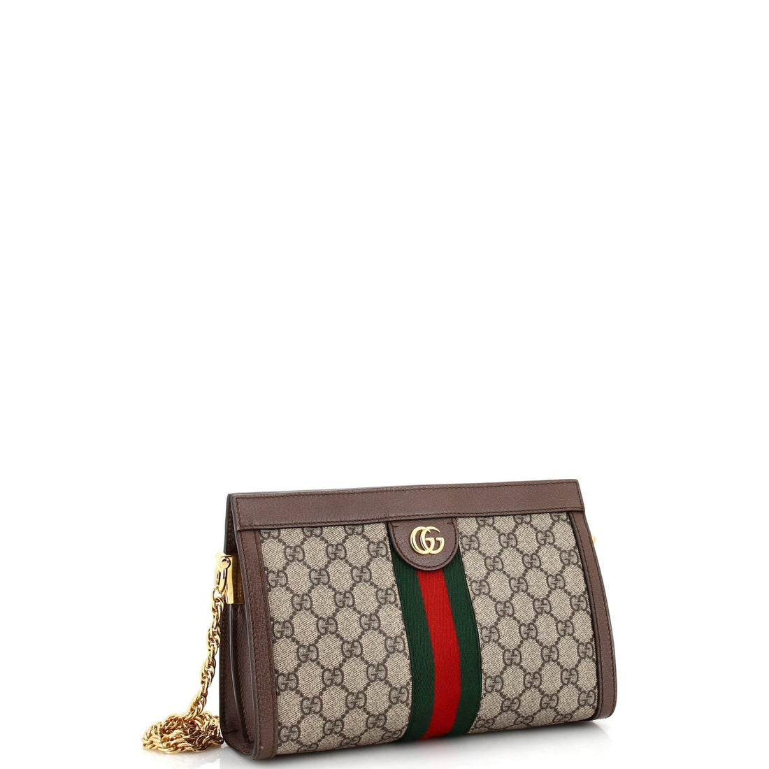 Ophidia Chain Shoulder Bag GG Coated Canvas Small