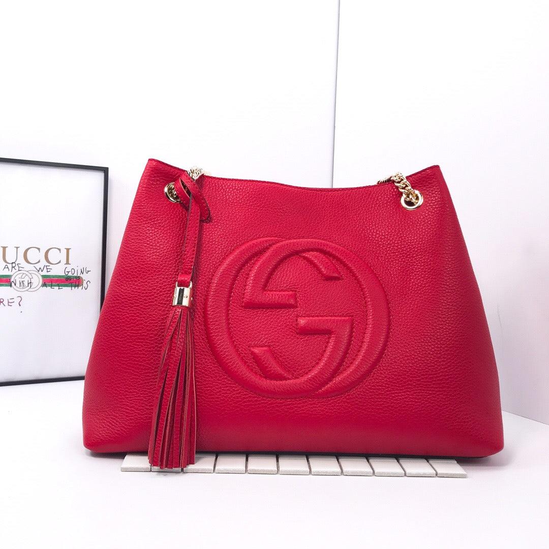 Makersluxe - Soho Chain Tote Bag Red