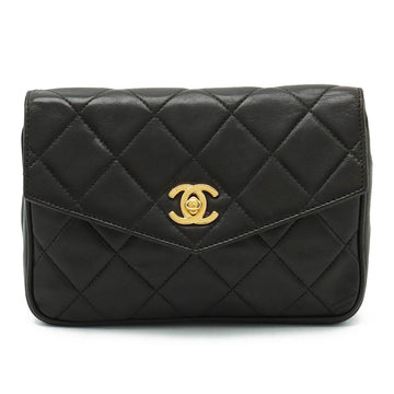 CHANEL MATRACE COCOMARK WESTBACK PORTCHE Belt BACK 2WAY CRACKBACK LEADER BLACK BLACK GOLD WORKSHOP #65
